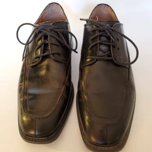 French Shriner Mens Sussex Derby Shoes Black Leath main image 5